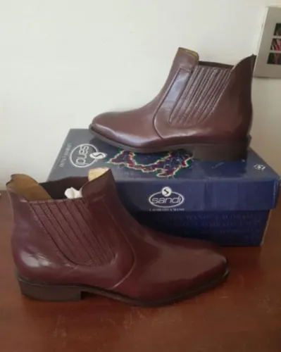 Bota Masculina Couro Italiano Legítimo 38