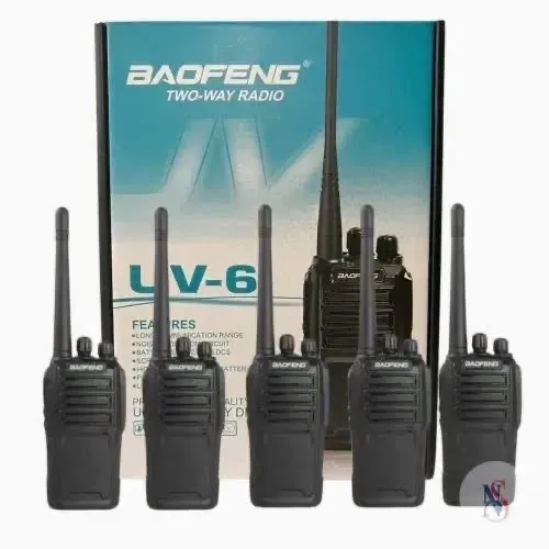 Kit 10 Unidades Rádio Comunicador Baofeng uv-6 Entregamos