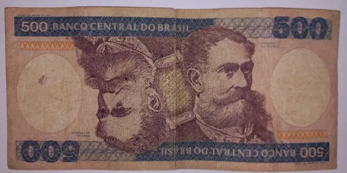Cédula do Brasil 500 Cruzeiros