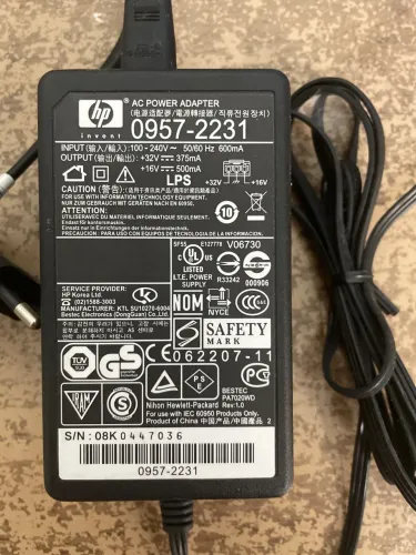 Fonte para impressora Hp 0957-2231 + Cabo De Energia