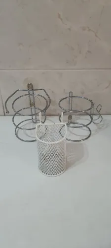 Suportes para secador de cabelo, prancha, escovas