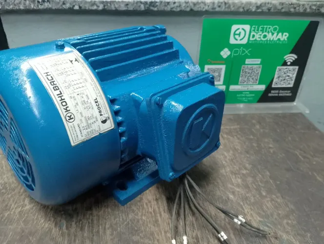 Motor elétrico trifásico 2 cv 4 polos