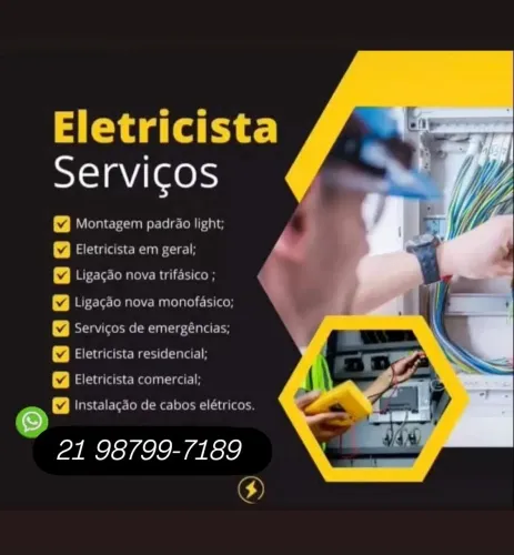 Realizamos todo tipo de serviço junto a light 