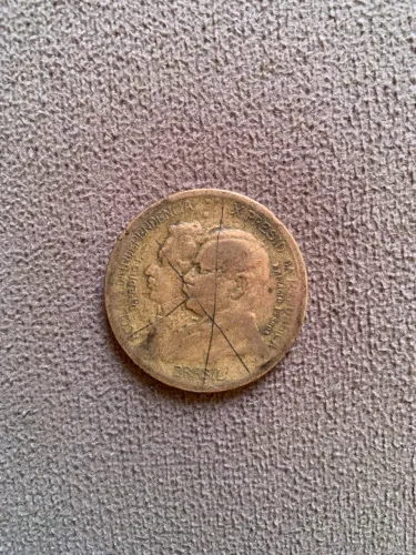 Moeda de 1000 reis centenário dia da independência 1822-1922 