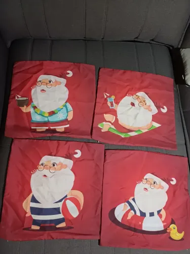 Capas almofada papai noel praiano