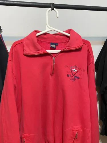 moletom com meio ziper