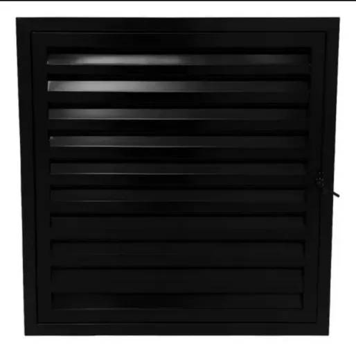 Porta Alçapão 60x60 Alumínio Preto - Novo