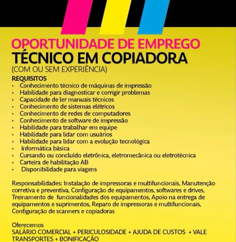 Técnico em Copiadora e Impressora