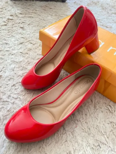 Sapato feminino vermelho
