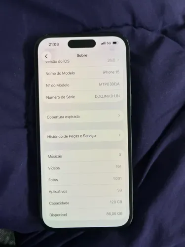 IPHONE 15 128gb aceito ofertas