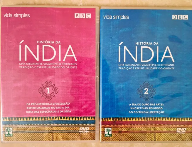 2 DVD's HISTÓRIA DA ÍNDIA