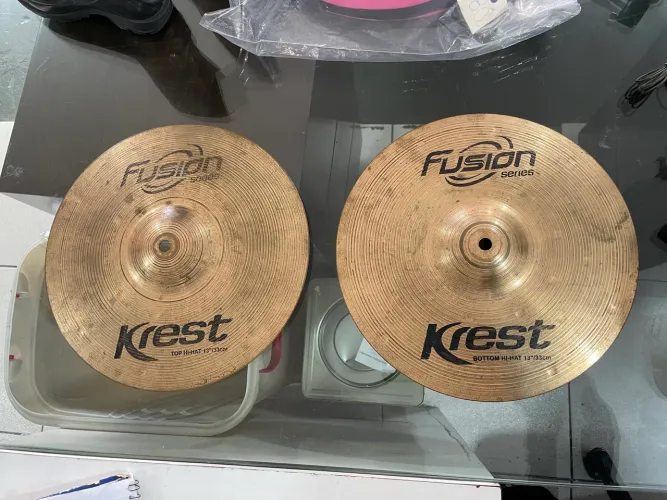 Prato para Bateria Top e Bottom Krest Fusion Series de 13 polegadas