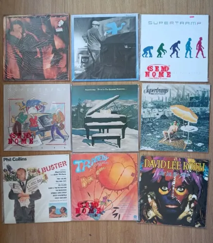 Discs de vinil de Rock Internacional e Nacional da decada de 80 e 90. Excelente estado