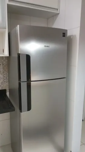Geladeira Frost Free Duplex Consul 377 Litros cor Inox