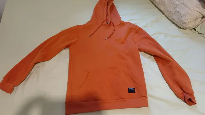 Casaco algodão laranja