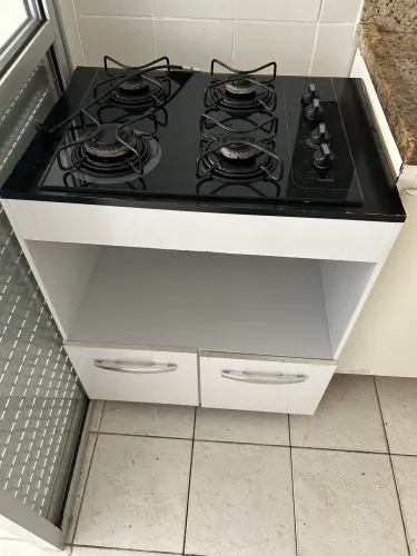 Fogão Cooktop 4 bocas + Balcão de brinde