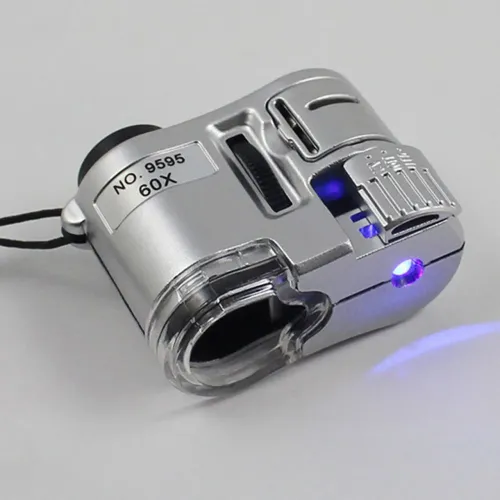 Lupa Portátil de bolso com Led