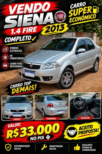 Fiat Siena EL 1.4 MPI Fire Flex 8V 4P 2013