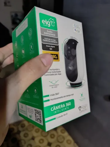 Câmera Robô 360° ELG SHCR600 Inteligente Wi-Fi Full HD Alexa Monitoramento