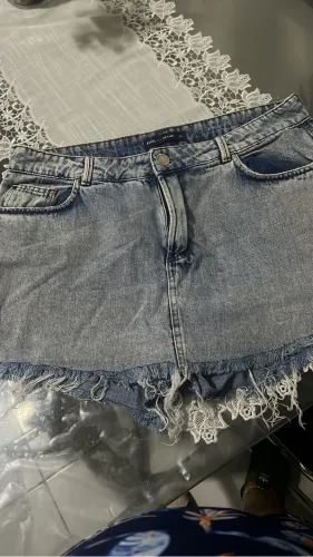 Short saia jeans 42