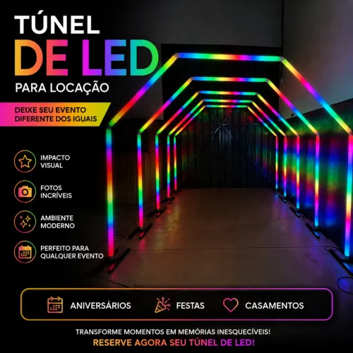 Túnel de Led para locação 