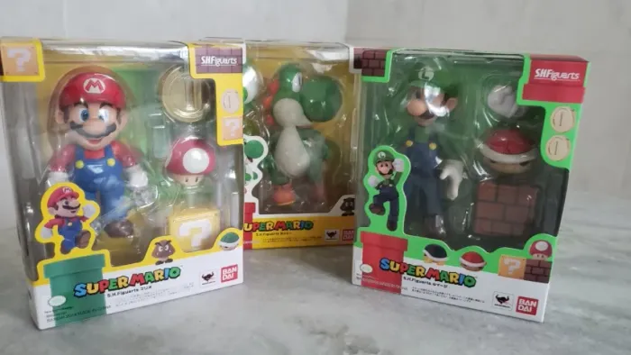Pack: Mario, Luigi e Yoshi - SH Figuarts BANDAI
