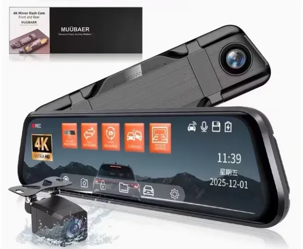 Retrovisor inteligente 4k para veiculos (nunca usado)