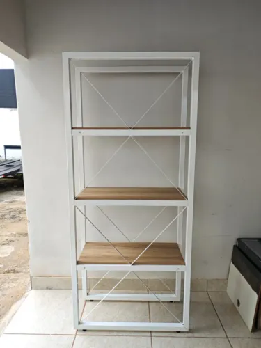 Estante / Prateleira AÇO/MDF Tok & Stok Linda! Entrego dependendo do local