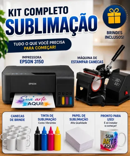 Vendo kit de sublimação