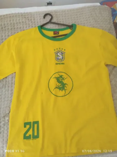 Camisa sepultura seleção brasileira tam M