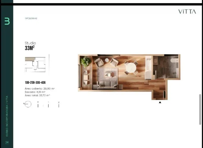 Studio à venda, 33 m² por R$ 400.306,00 - Ingleses - Florianópolis/SC