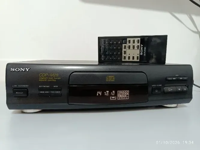 CD Player Sony CDP-M28 (Impecável, funcionando 100% + Controle)