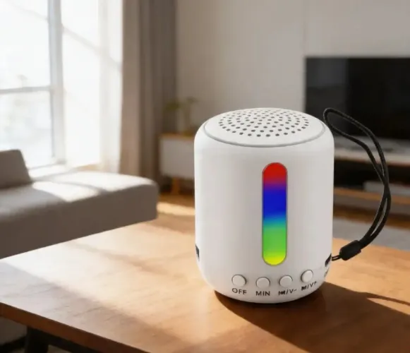 CAIXA DE SOM BLUETOOTH ALTOMEX COM LEDS