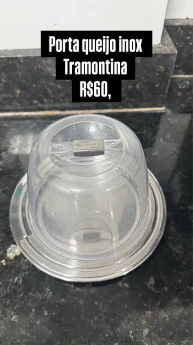 Porta Queijo Inox Tramontina