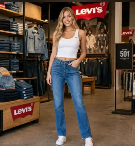 Calça Levi's Original Jeans Premium Corte Reto/Slim - Tam P