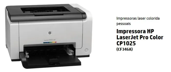 IMPRESSORA COLORIDA A LASER CP 1025 SEMI-NOVA