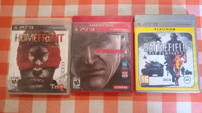 Lote de 3 jogos de ps3 testados e funcionando