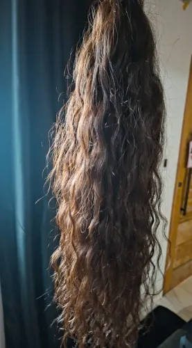 Cabelo humano ondulado
