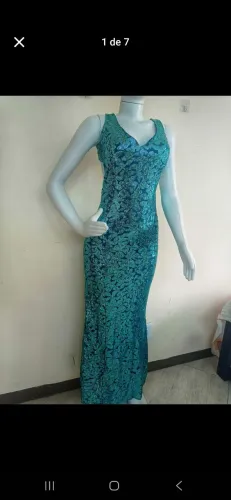 Vestido de festa azul Tam P 59,90/ Ler descrição antes de chamar 