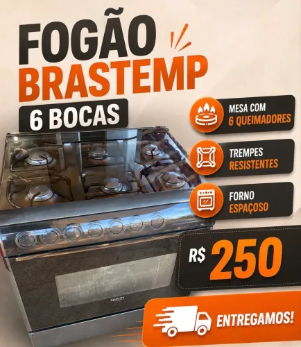 Fogão Brastemp 6 bocas