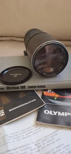 OLYMPUS OM SYSTEMKit Vintage Raro + Teleobjetiva Zuiko 300mm f/4.5 + Acessórios Originais 