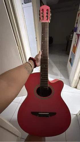 Violão Rosa - Tagima Vegas - Elétrico