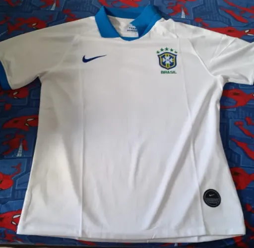 Camisa seleção branca e azul tamanho G