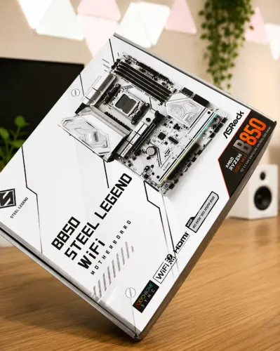 Placa Mãe Asrock B850M Steel Legend Wi-Fi AMD Soquete AM5