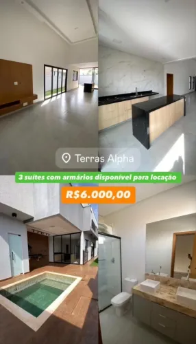 Casa 3 Suítes com piscina e hidro para locação!
