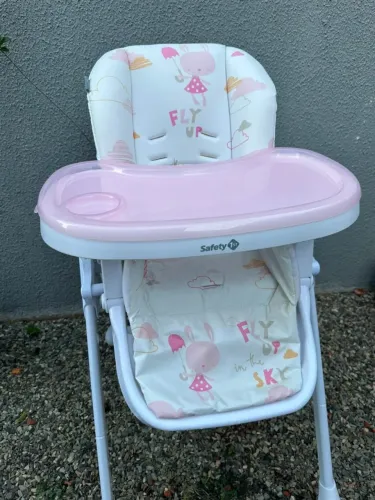 Cadeira De Alimentação Safety 1st Feed Pink Sky Cor Branco/Rosa