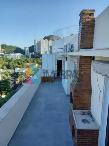 COBERTURA CINEMATOGRAFICA , VISTA BAIA DE GUANABARA COM EXCELENTE AREA EXTERNA