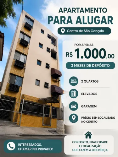 Apartamento para alugar no Centro de São Gonçalo