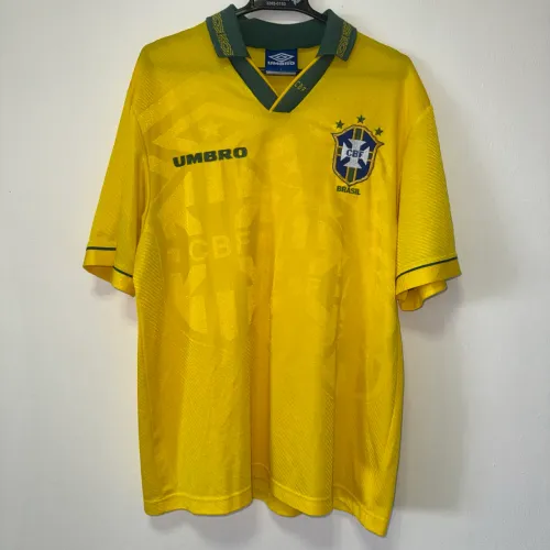 RARIDADE-Camisa 1994 do tetra da seleção brasileira - versão europeia