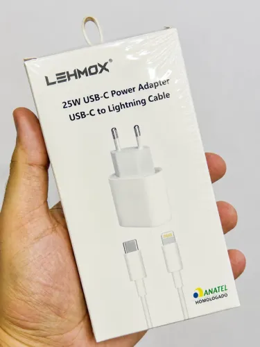 Carregador Lehmox iPhone 25W USB-C Lightning